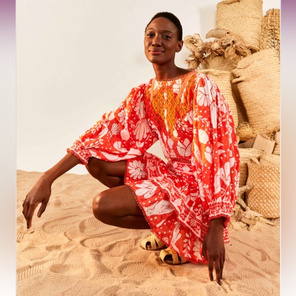 FARM Rio - Orange Neon Jungle Mini Skirt - Picture 5 of 6